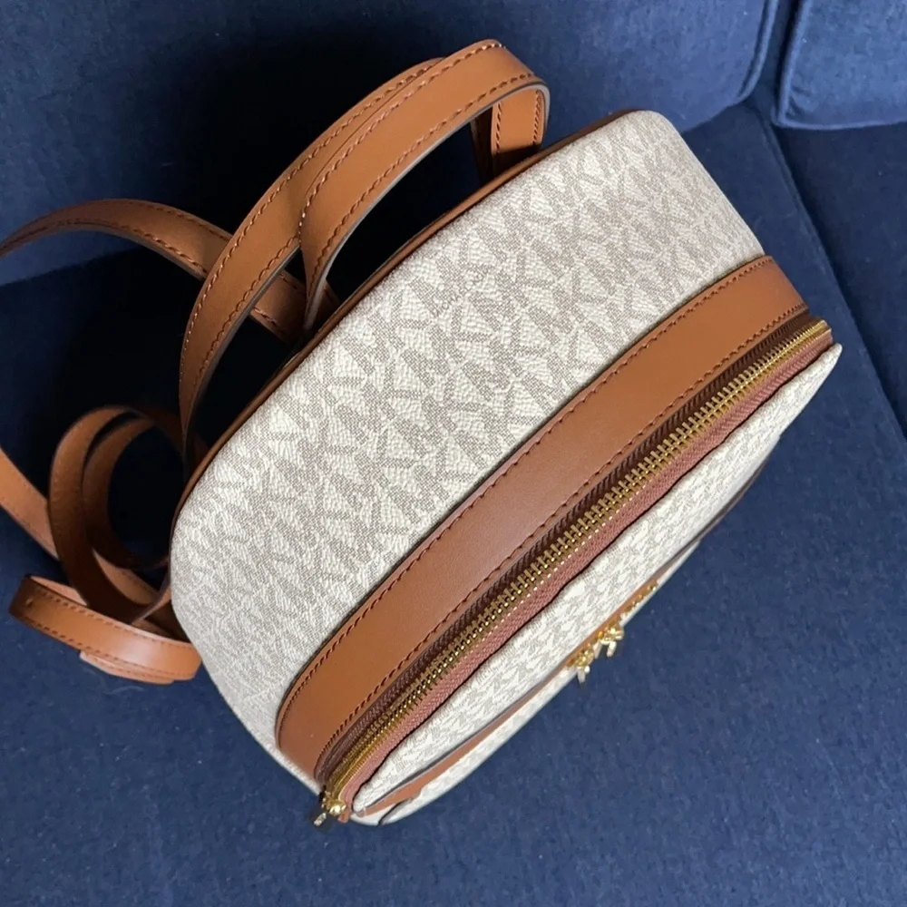 MICHAEL KORS Kenly Medium Backpack Signature Vanilla Bag